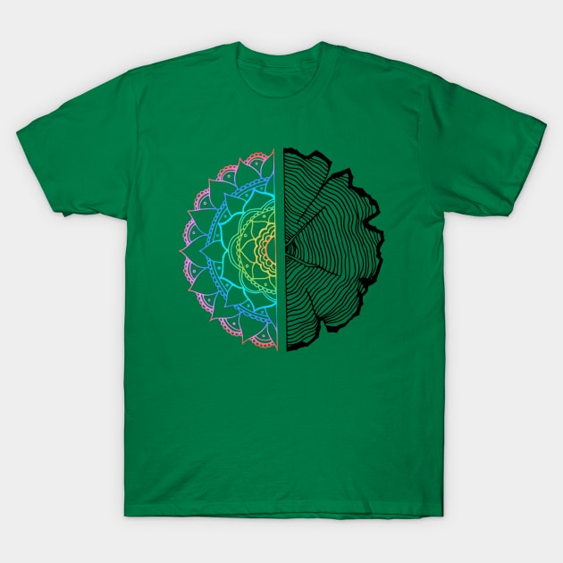 Tree of Life - Rainbow Psychedelic T-Shirt by Kayleigh Sherman